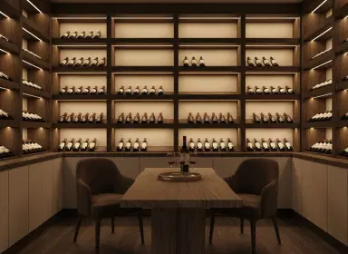 dine-in area wrapping