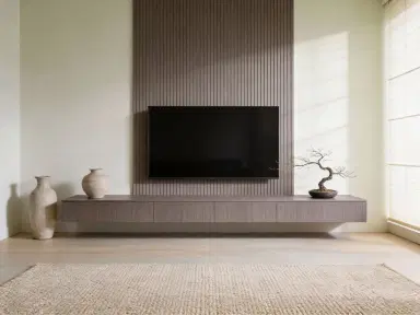 TV stand area wrapping