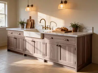 wood kitchen wrapping