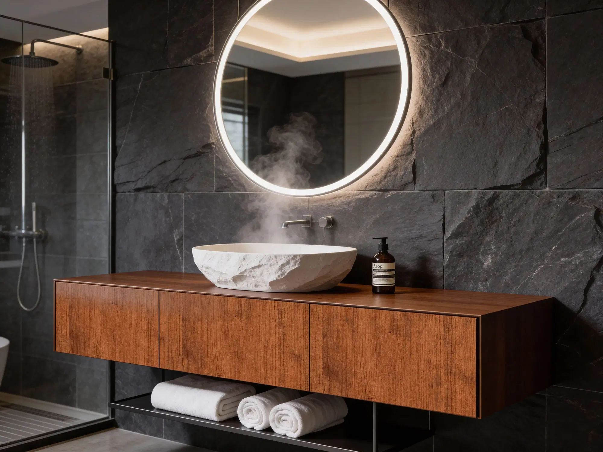 Bathroom Remodeling Wrapping Area